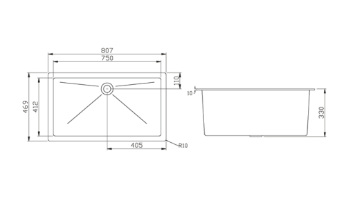 Polypropylene Lab Sink 807x469