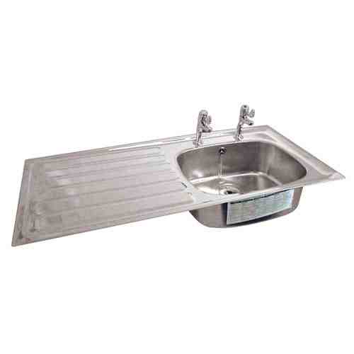 Stainless Steel Sink with Drainer, laboratory grade 316