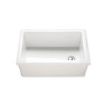 medium larch enamel lab sink