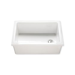 medium larch enamel lab sink