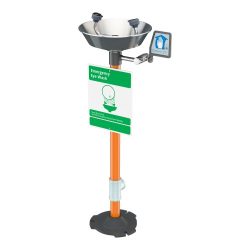 eyewash pedestal mounted