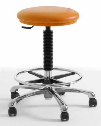 SUD lab stool high tangerine